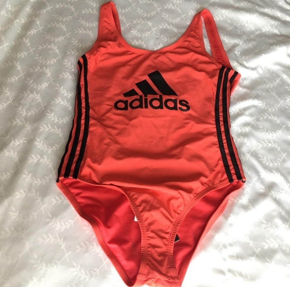 Adidas Logo Striple Swimsuit NWT (L)